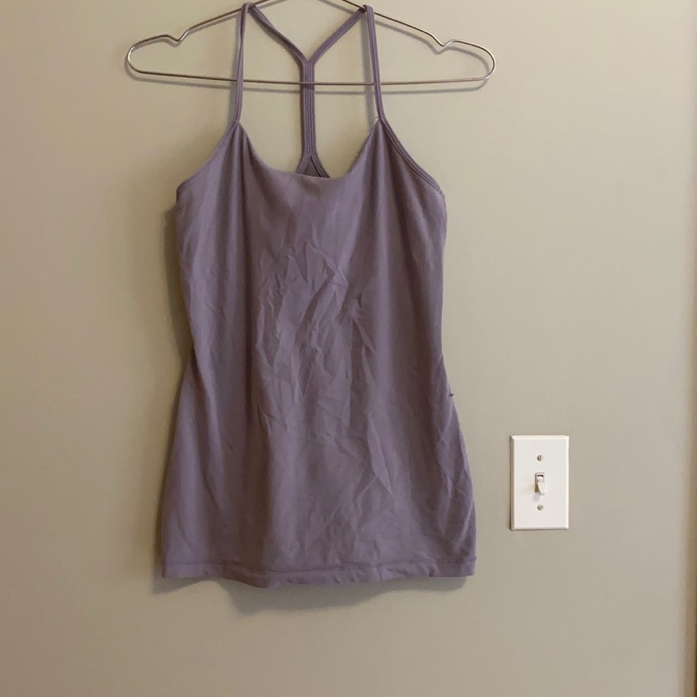 lululemon y back dusty lavender tank